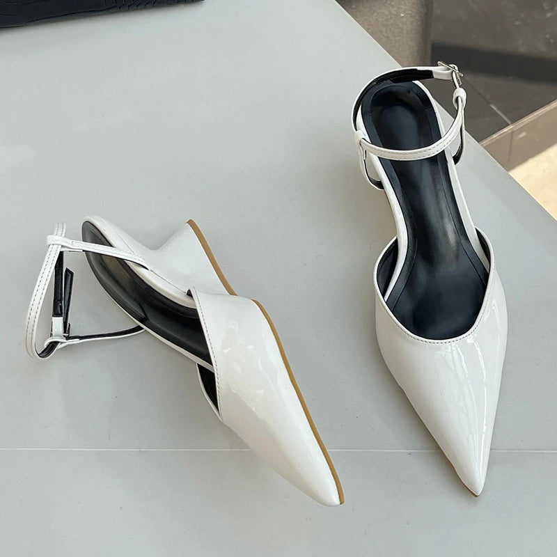 Pointed Toe Pumps Women Sandals High Heels Spring Summer Female Wedges Footwear Fashion Design Ladies Strange Heel Shoes Vibrant Vaults