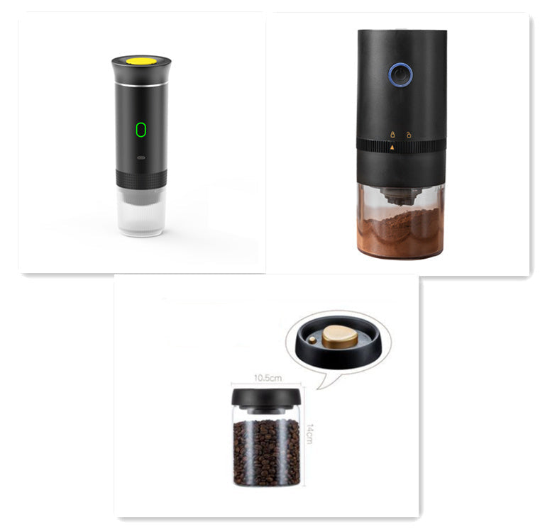 Electric Grinder Coffee Travel Handy 3 In1 Espresso Portable Coffee Espresso Maker Machine Cafe Portable Capsule Coffee Machine Kitchen Gadgets Vibrant Vaults