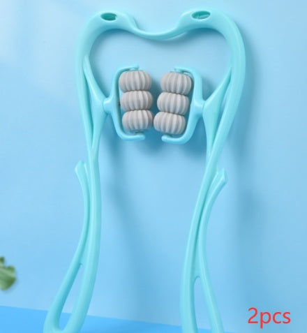 Multifunctional Manual Six-wheel Neck Massager Massage Relieve Roller Massage Tool Vibrant Vaults