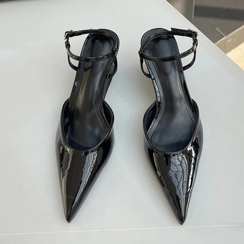 Pointed Toe Pumps Women Sandals High Heels Spring Summer Female Wedges Footwear Fashion Design Ladies Strange Heel Shoes Vibrant Vaults