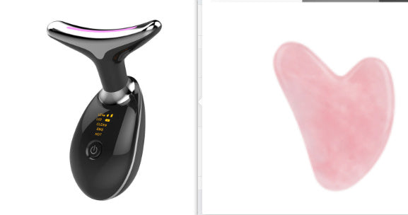 EMS Thermal Neck Lifting And Tighten Massager Electric Microcurrent Wrinkle Remover Vibrant Vaults