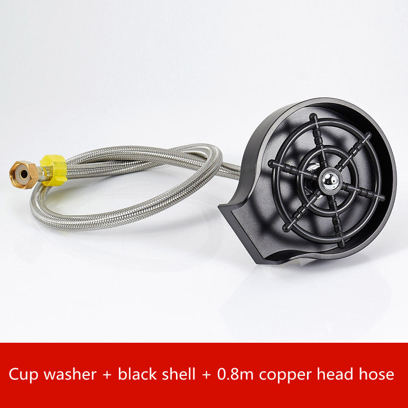 Bar Counter Cup Washer Sink High-pressure Spray Automatic Faucet Coffee Pitcher Wash Cup Tool Kitchen Vibrant Vaults