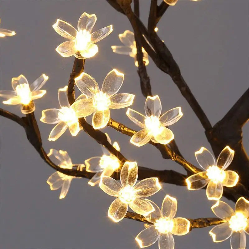 20 Bulbs LED Sakura Willow Branch Lights Lamp Natural Vase Filler Willow Twig Lighted Branch Christmas Wedding Decorative Lights