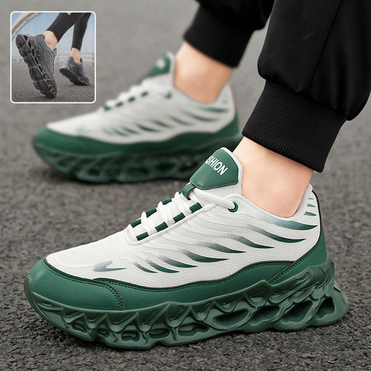 Men's Lace-up Sneakers Thick-soled Daddy Vulcanized Shoes Outdoor Running Sports Casual Shoes Vibrant Vaults