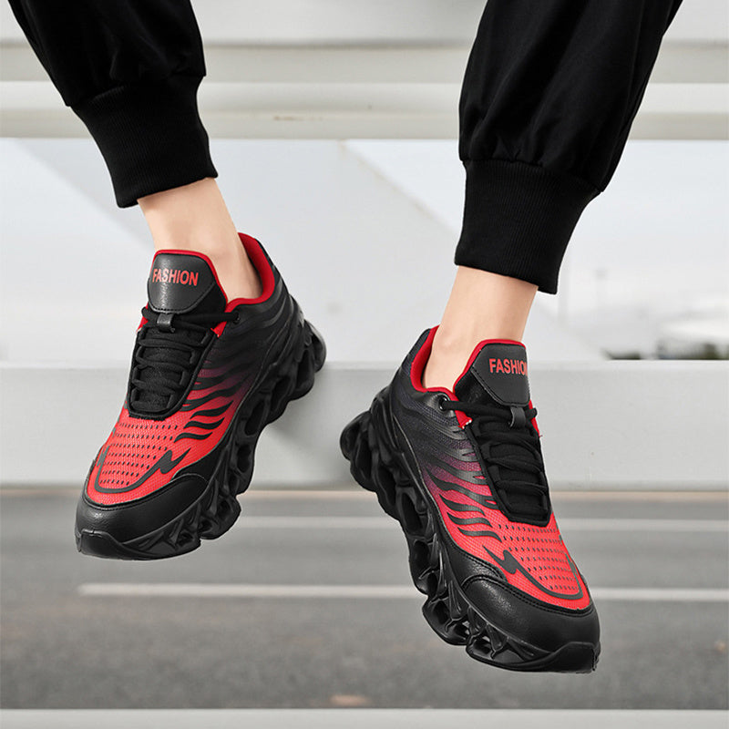 Men's Lace-up Sneakers Thick-soled Daddy Vulcanized Shoes Outdoor Running Sports Casual Shoes Vibrant Vaults