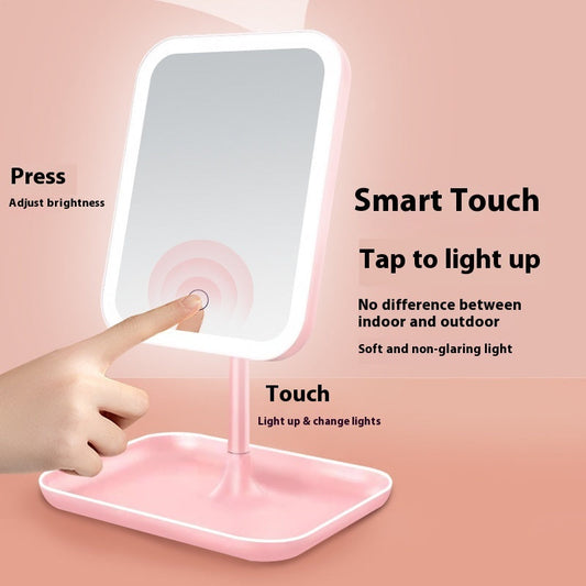 Led Make-up Mirror Portable Smart With Light Vibrant Vaults