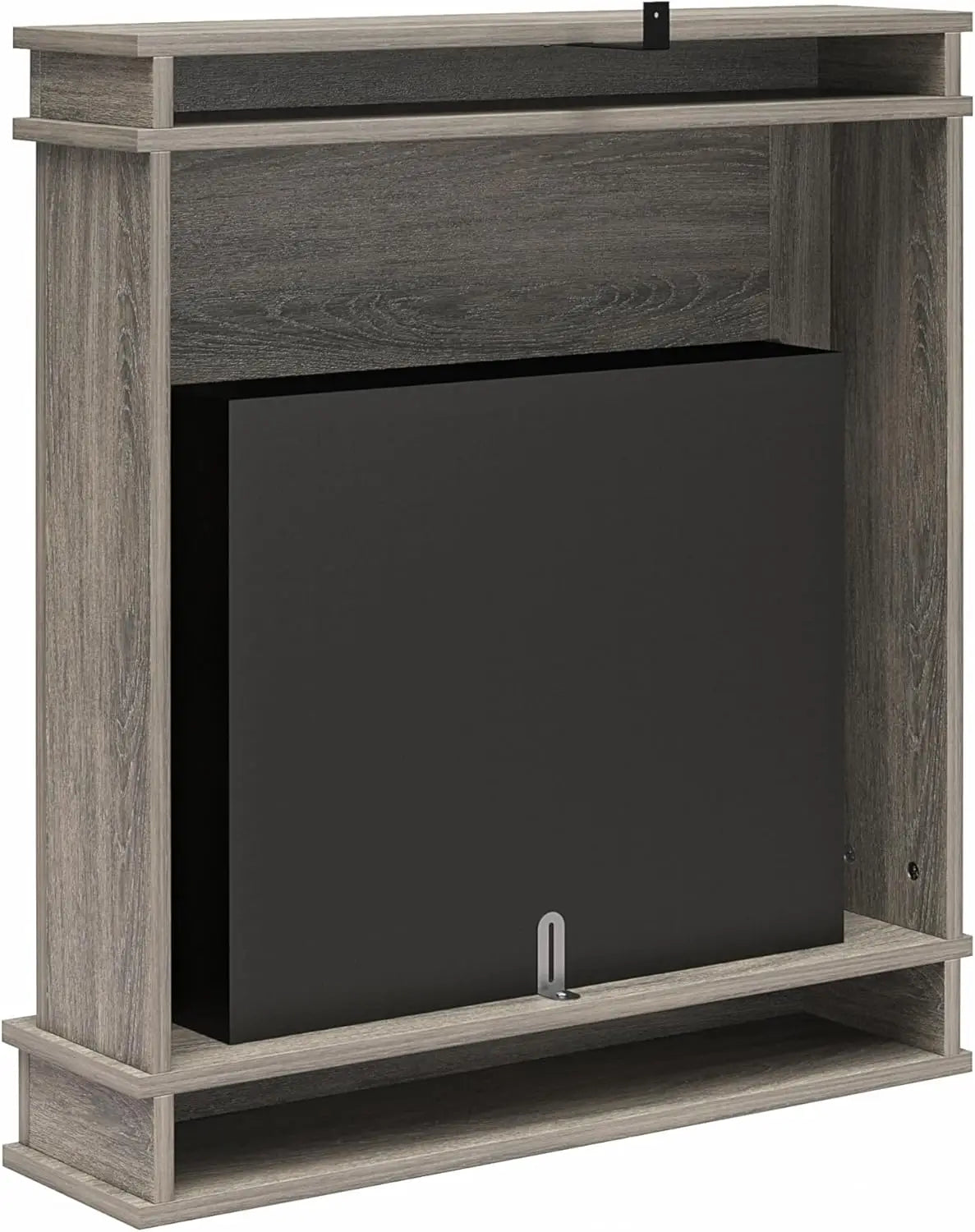 30 Inch Electric Fireplace with Mantel and Shelf, Replaceable Fireplace Insert Heater, Freestanding, Remote Control