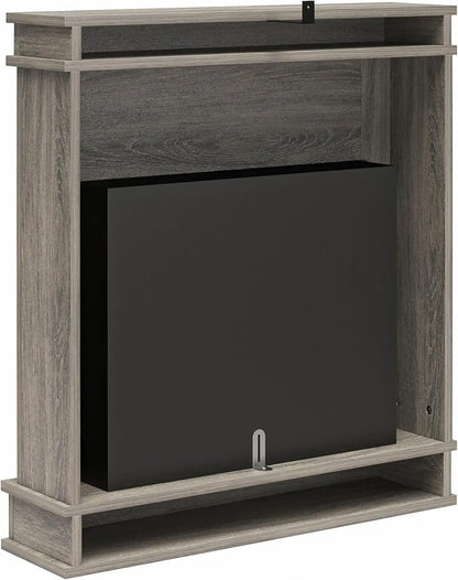 30 Inch Electric Fireplace with Mantel and Shelf, Replaceable Fireplace Insert Heater, Freestanding, Remote Control