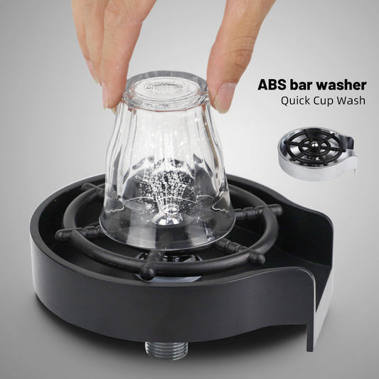 Bar Counter Cup Washer Sink High-pressure Spray Automatic Faucet Coffee Pitcher Wash Cup Tool Kitchen Vibrant Vaults