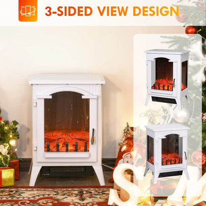 23 "Electric Fireplace, electric heater, Fire Place Heater adjustable temperature, overheat protection, Space Saving