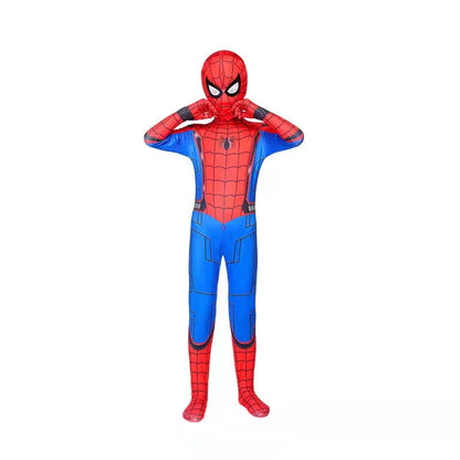 High Quality Superhero Spidermans Costume Bodysuit For Kids Adult Spandex Zentai Halloween Party Cosplay Jumpsuit 3D Style