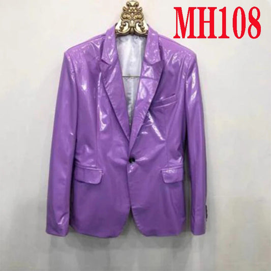 MH108 New Fashion black Male Suits Slim Fit  Double Breasted Elegant Formal Best Men Male Wedding Suits Set Costume Homme Vibrant Vaults