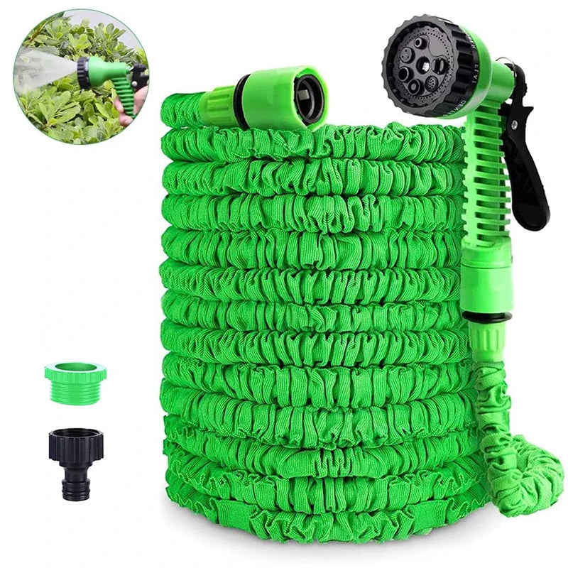 25FT-200FT Garden Hose Expandable Magic Water Pipes Home Garden Daily Watering Tools High-Pressure Car Wash Cleaning Water Gun Vibrant Vaults