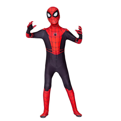 High Quality Superhero Spidermans Costume Bodysuit For Kids Adult Spandex Zentai Halloween Party Cosplay Jumpsuit 3D Style