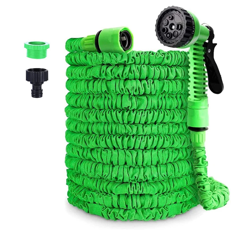 25FT-200FT Garden Hose Expandable Magic Water Pipes Home Garden Daily Watering Tools High-Pressure Car Wash Cleaning Water Gun Vibrant Vaults