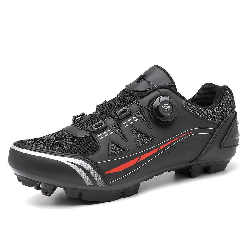 Men’s Cycling Shoes Self-locking Off-road Cycling Sneakers Women Mountain Bicycle Shoes Mesh Racing Shoes Dirt Road Bike Shoes Vibrant Vaults