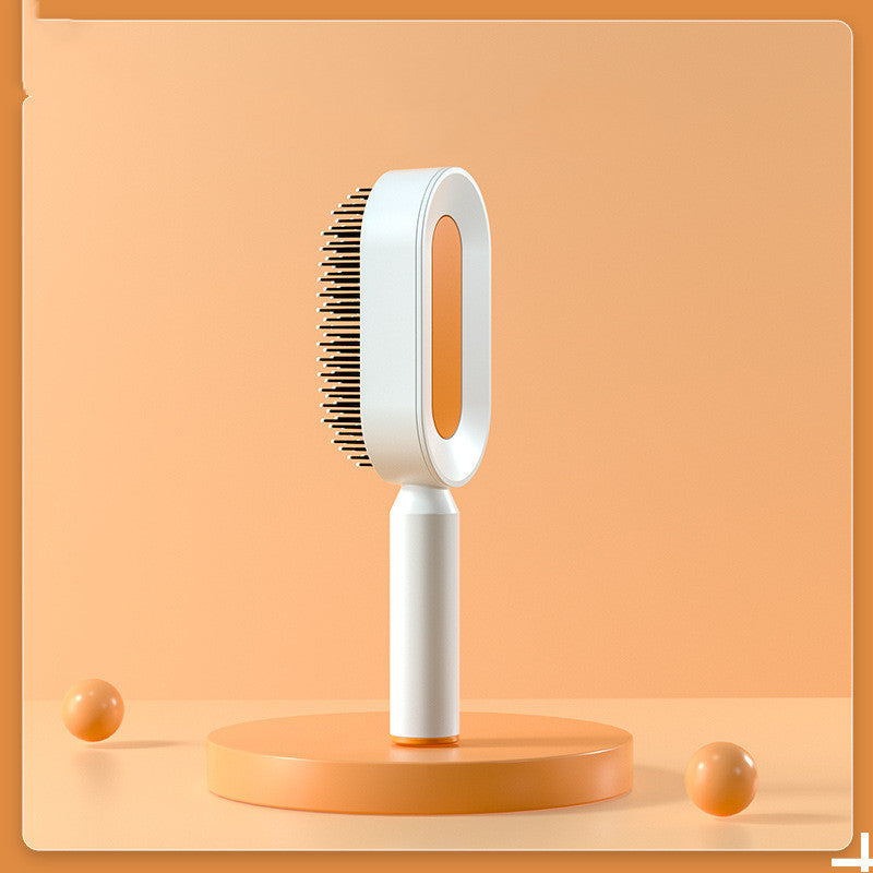 Self Cleaning Hair Brush For Women One-key Cleaning Hair Loss Airbag Massage Scalp Comb Anti-Static Hairbrush Vibrant Vaults