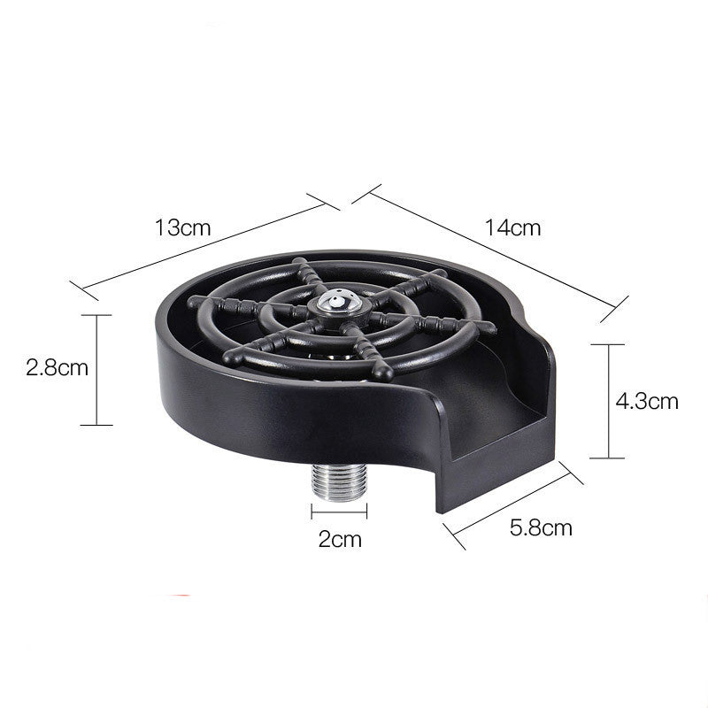 Bar Counter Cup Washer Sink High-pressure Spray Automatic Faucet Coffee Pitcher Wash Cup Tool Kitchen Vibrant Vaults
