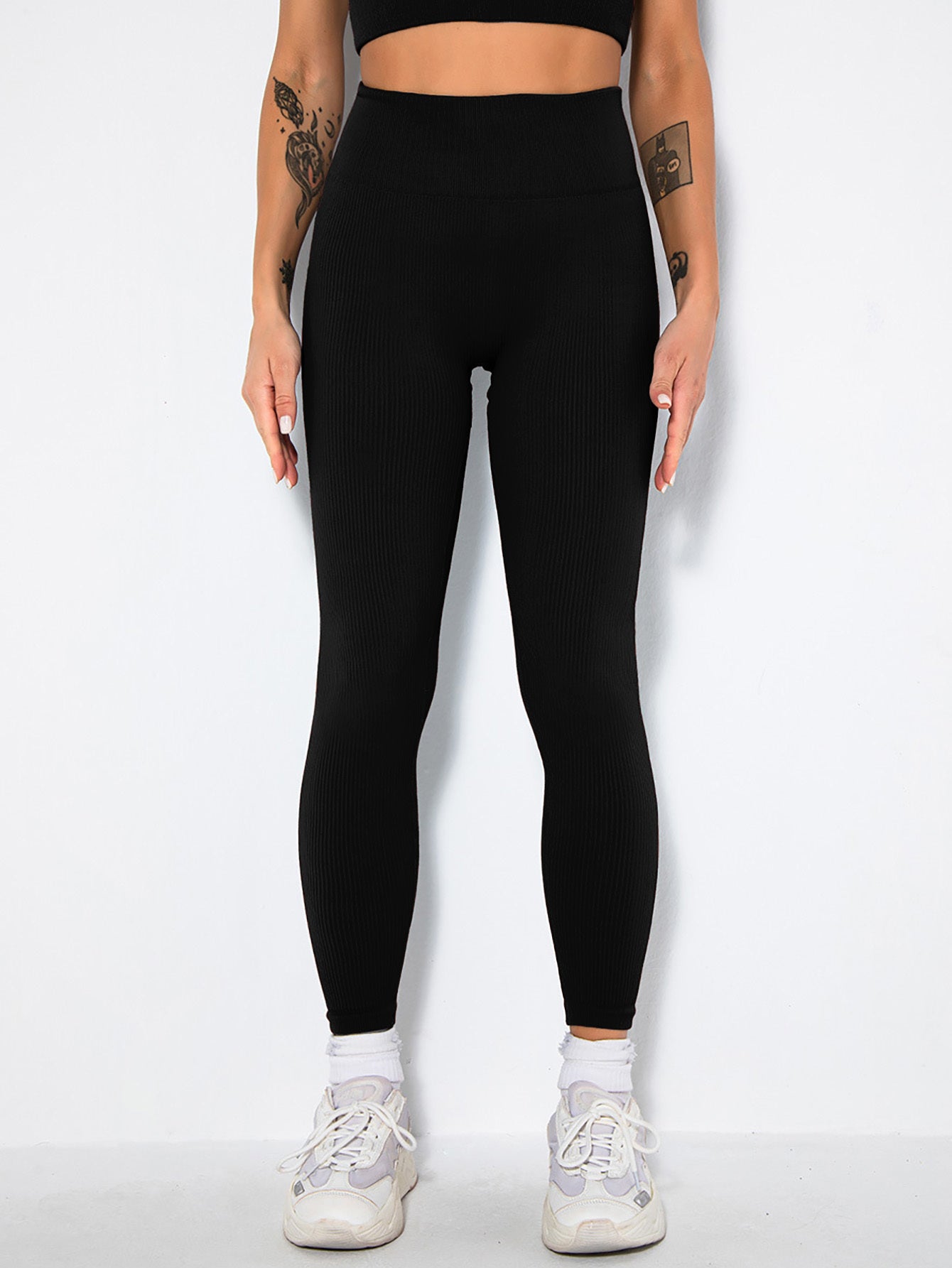 3 Pack Womens Seamless Ribbed Leggings Soft Slimming Yoga Pants, Ribbed Yoga Pants High Waisted Gym Leggings Sport Women Fitness Seamless Female Vibrant Vaults