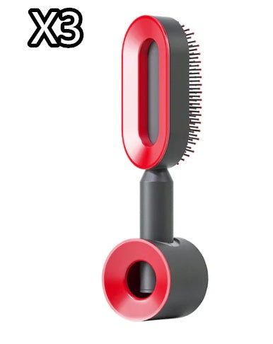 Self Cleaning Hair Brush For Women One-key Cleaning Hair Loss Airbag Massage Scalp Comb Anti-Static Hairbrush Vibrant Vaults