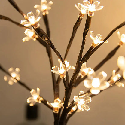 20 Bulbs LED Sakura Willow Branch Lights Lamp Natural Vase Filler Willow Twig Lighted Branch Christmas Wedding Decorative Lights