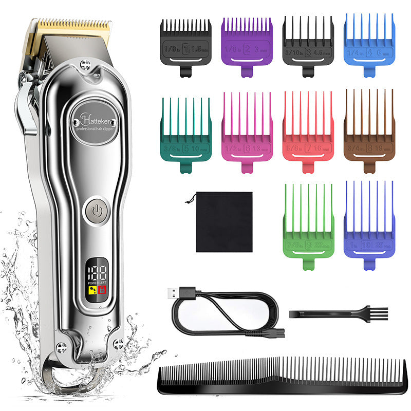 Hair Scissors Metal Machine Intelligent LED LCD Display Hair Salon Washing Electric Clipper Razor Vibrant Vaults