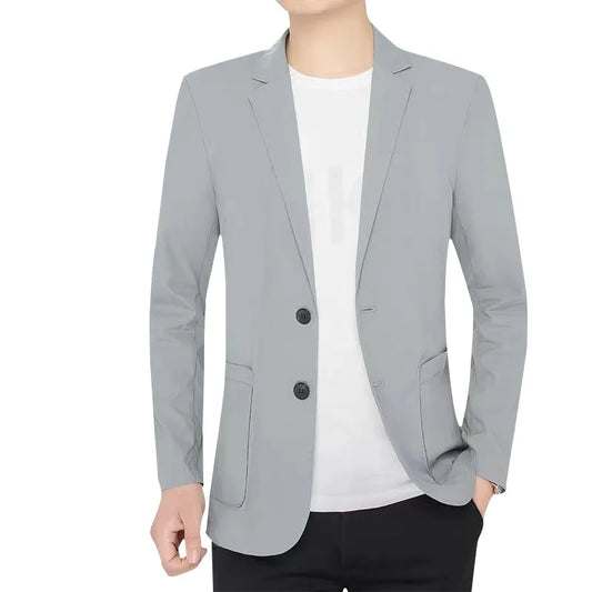 6695-R- New Spring and Autumn Season Men's Medium and Old Age Thin Coat Business Casual Customized Suit