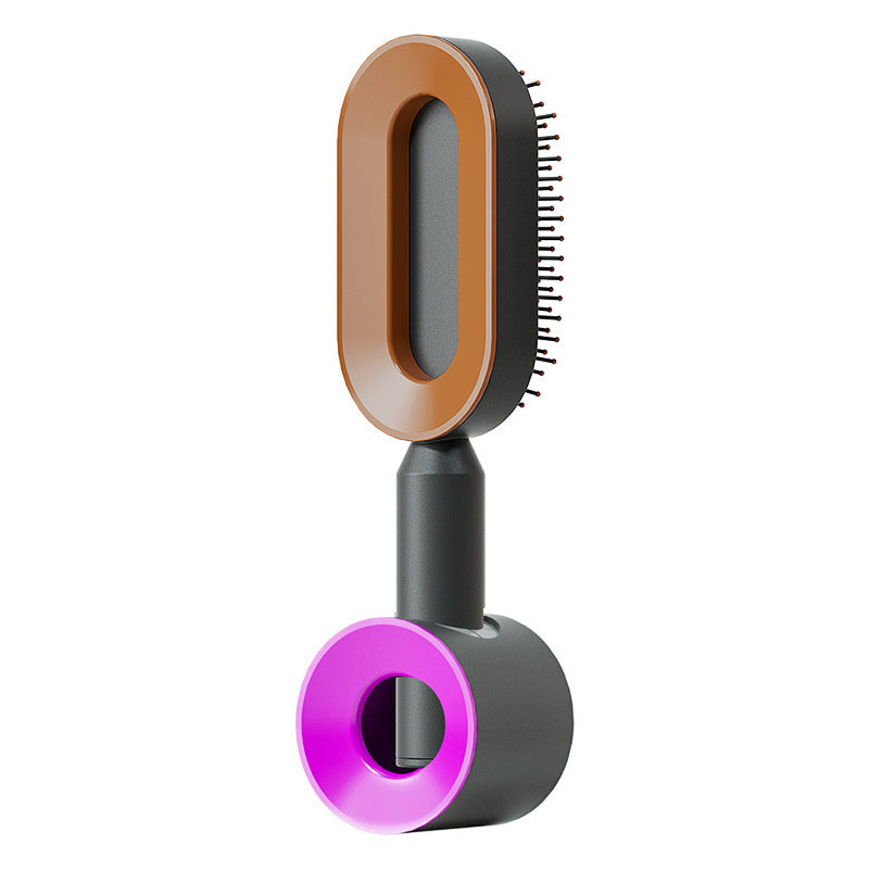 Self Cleaning Hair Brush For Women One-key Cleaning Hair Loss Airbag Massage Scalp Comb Anti-Static Hairbrush Vibrant Vaults