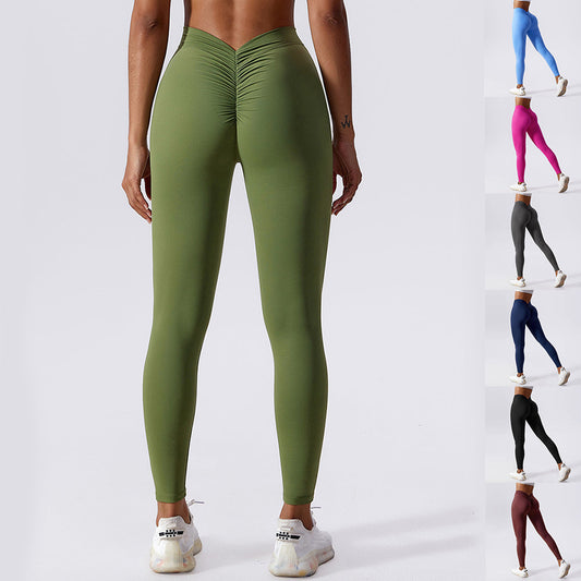 Slim Yoga Fitness Pants Breathable Quick-drying Leggings Peach Hip Lifting Trousers For Women Clothing Vibrant Vaults