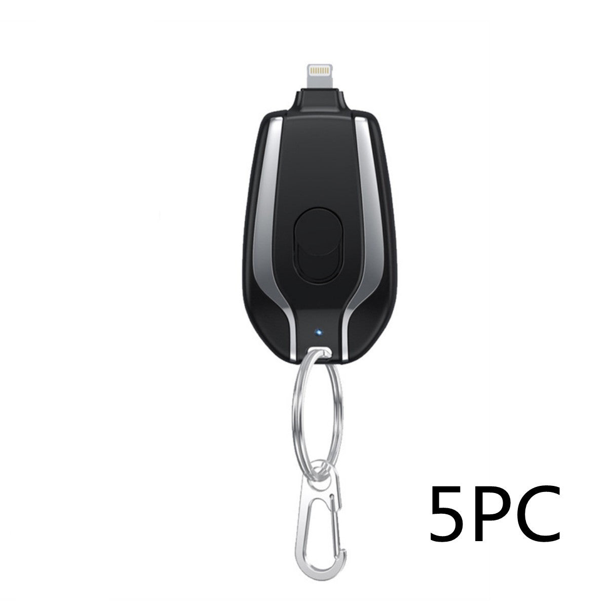 1500mAh Mini Power Emergency Pod Keychain Charger With Type-C Ultra-Compact Mini Battery Pack Fast Charging Backup Power Bank Vibrant Vaults